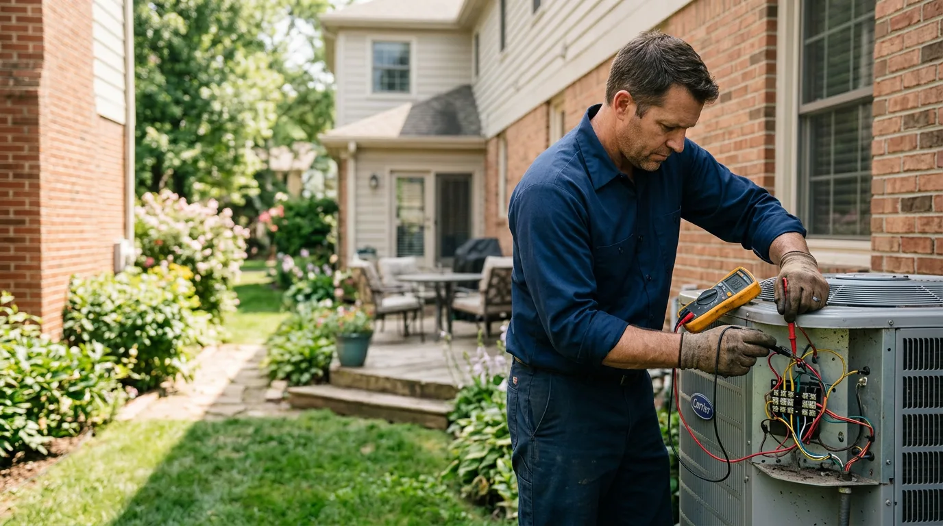 HVAC technician working near Osage, WY